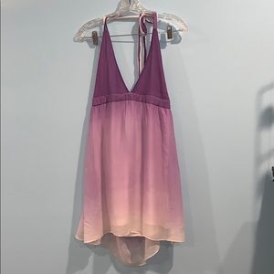 Alice and Olivia silk open back dress